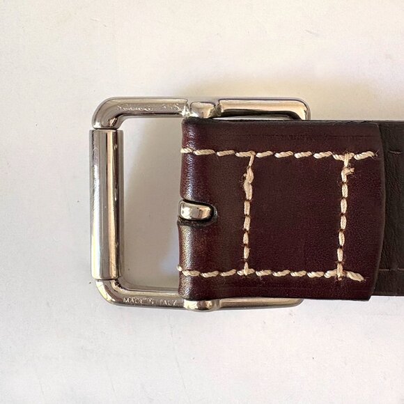 Zegna Sport Men's Leather Belt_Size 38 - Picture 5 of 8